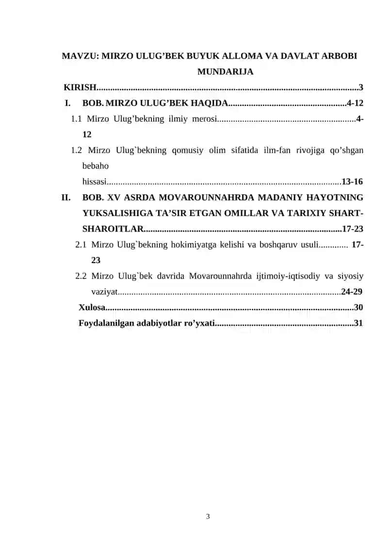 MIRZO ULUG’BEK BUYUK ALLOMA VA DAVLAT ARBOBI 2