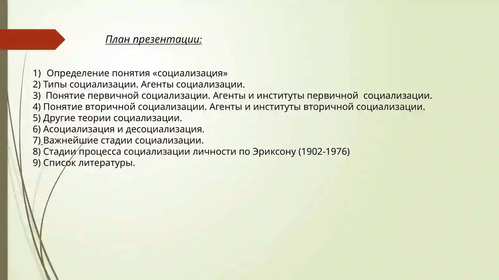 Первичная и вторичная социализация 2