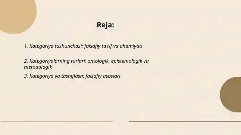 Kategoriya tushunchasi va ularning turlari 2