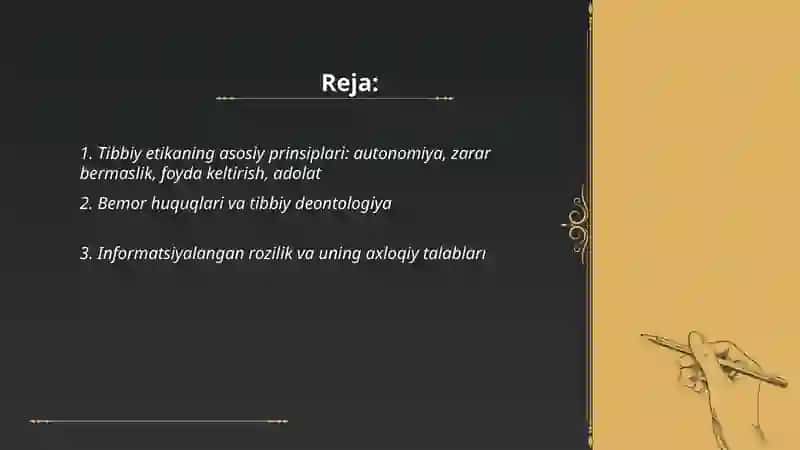 Tibbiy etika va diantalogiyasi 2