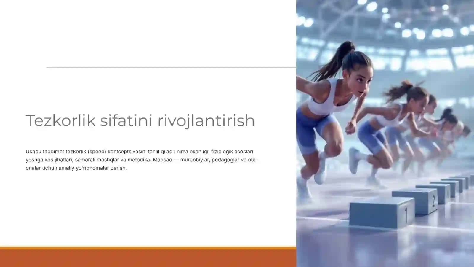 Tezkorlik sifatini rivojlantirish 2