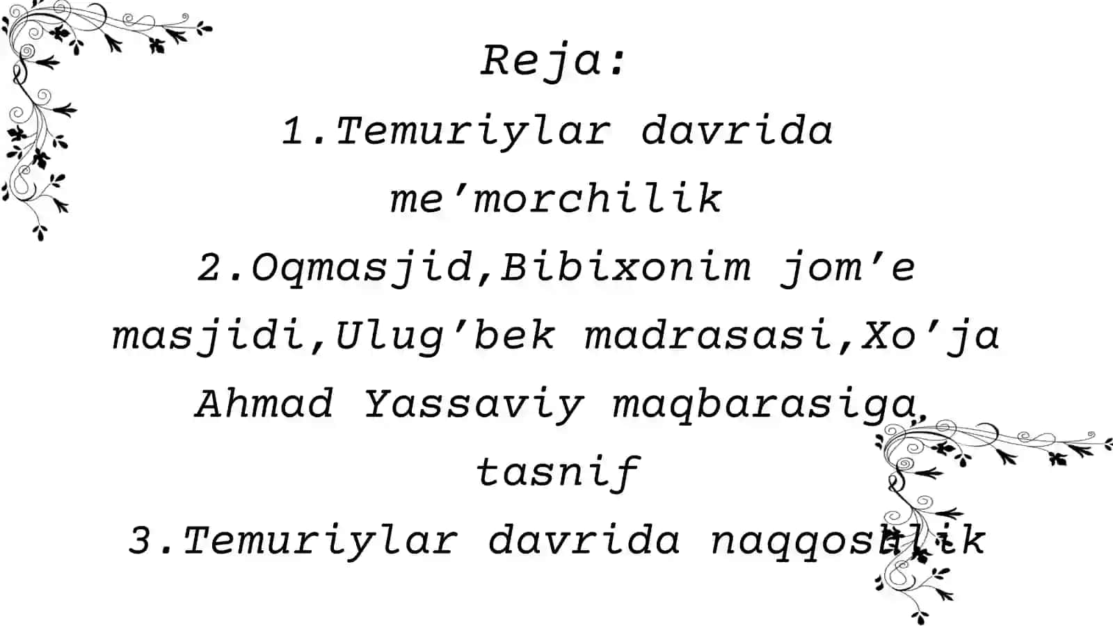 O’zbekiston tarixi fanidan tayyorlagan taqdimot ishi 2