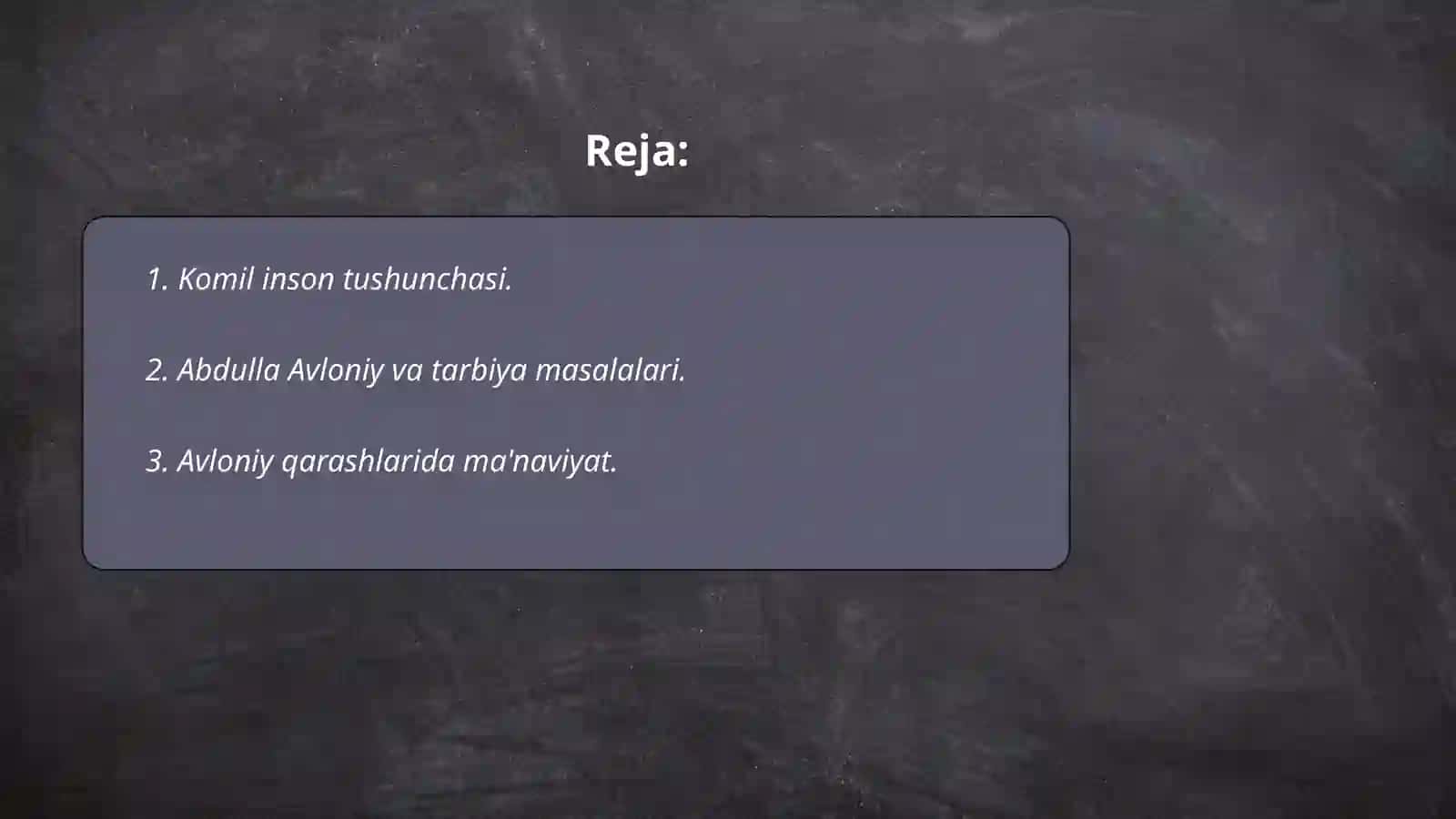 Komil inson tushunchasi 2