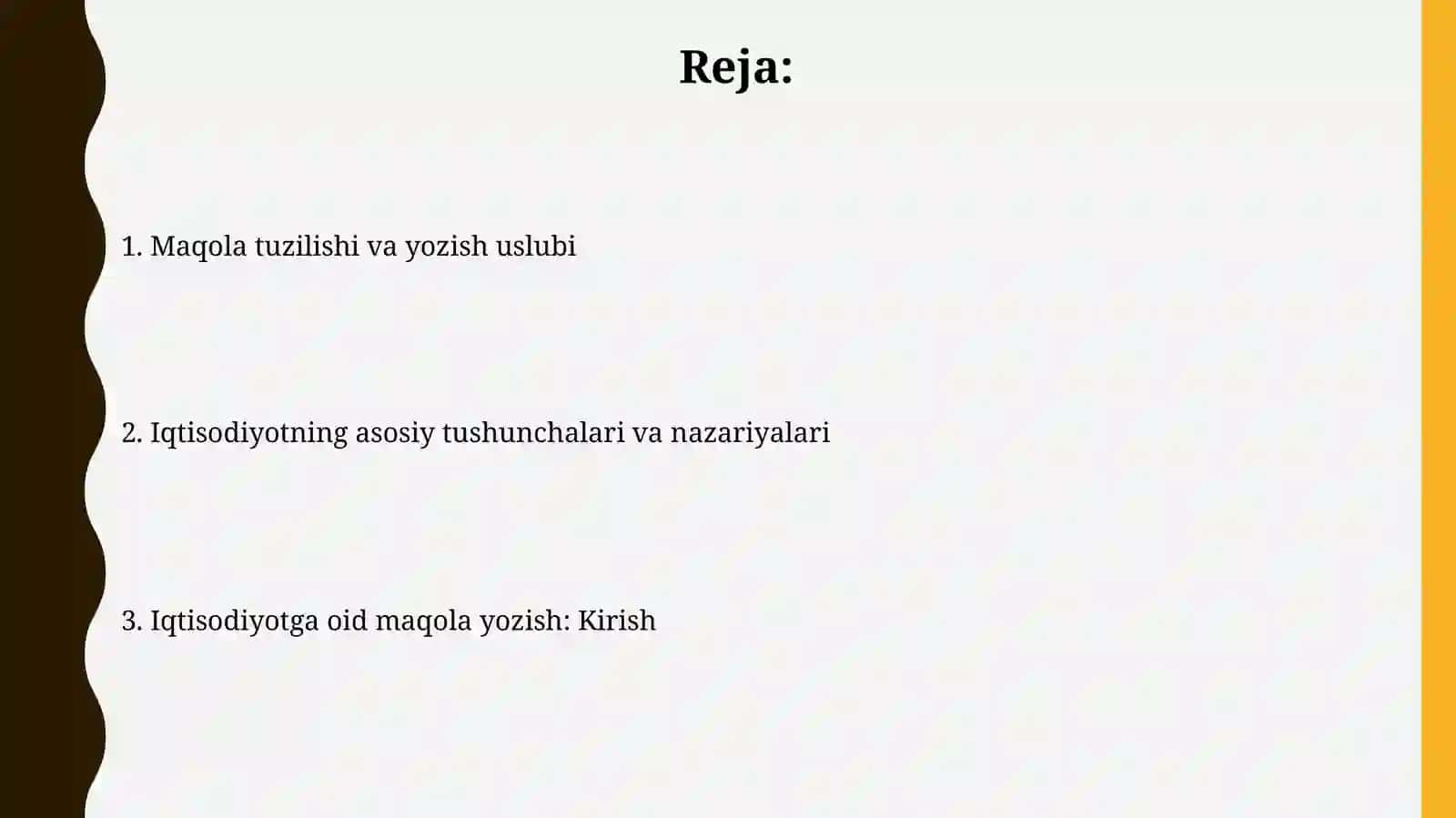 Iqtisodiyotga oid maqola yozish 2