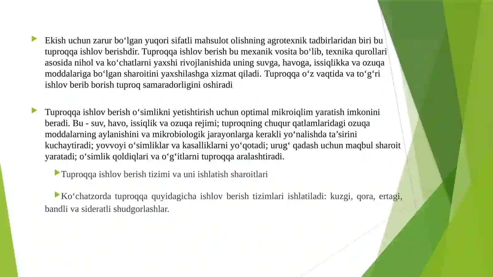 Agrotexnik Tadbirlar 2