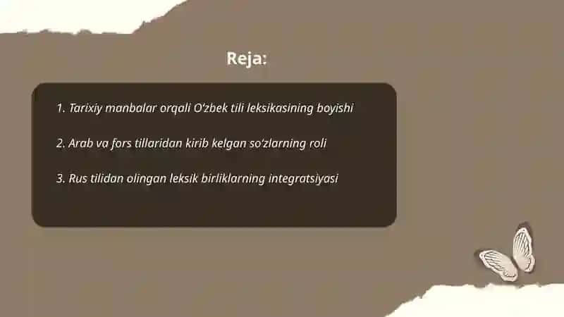 Oʻzbek tili leksikasining boyishi 2