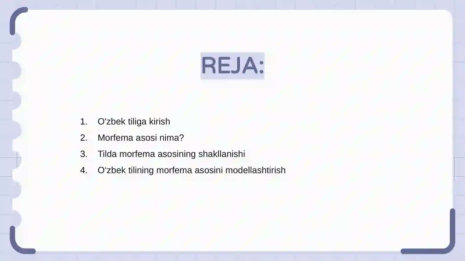 Oʻzbek tilining morfemalar bazasini shakllantirish va modellashtirish 2