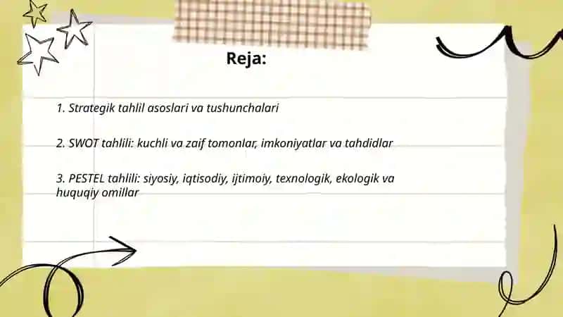 Strategik tahlil 2