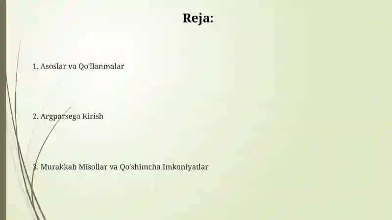 Argparse yordamida terminal orqali dasturini boshqarish 2