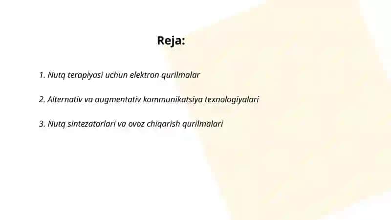 Nutq terapiyasi uchun elektron qurilmalar 2