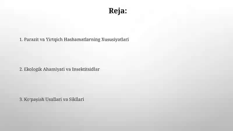 Parazit va Yirtqich Hasharotlar 2