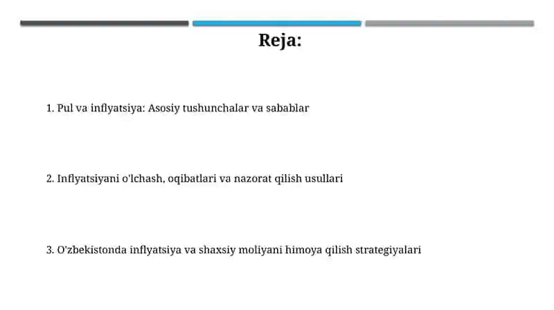 Pul va inflyatsiya 2