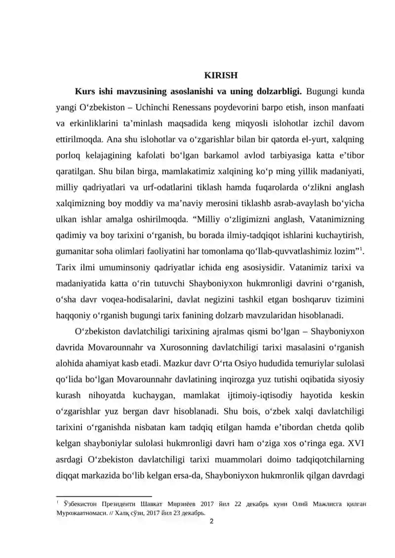 Xiva xonligining shayboniylar sulolasi davrida mahalliy boshqaruv 2