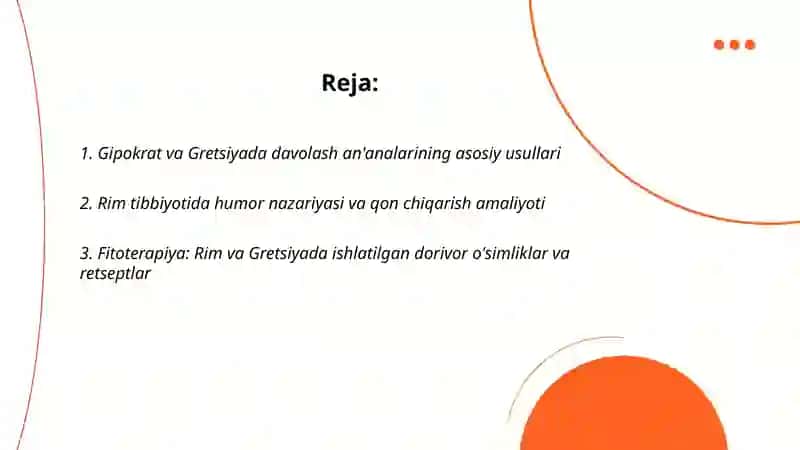 Rim va Gretsiyada davolashning qadimiy usullari 2