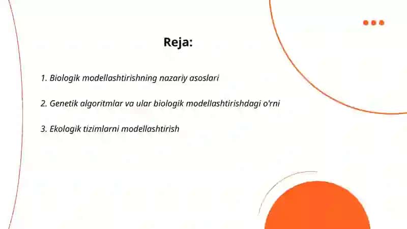 Biologik modellarga doir masalalar 2