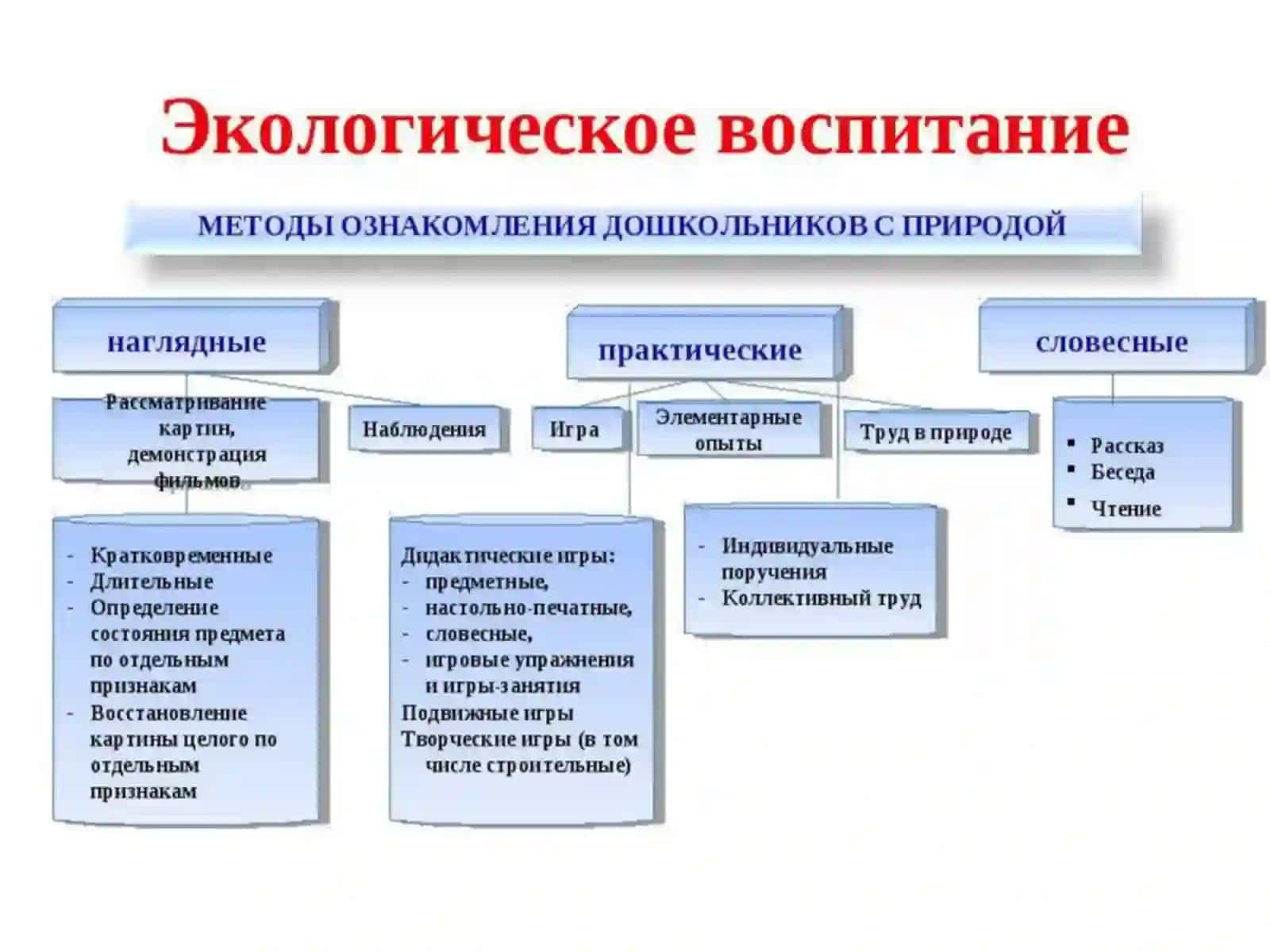 ФОРМЫ И МЕТОДЫ ЭКОЛОГИЧЕСКОГО ВОСПИТАНИЯ ДОШКОЛЬНИКОВ 2
