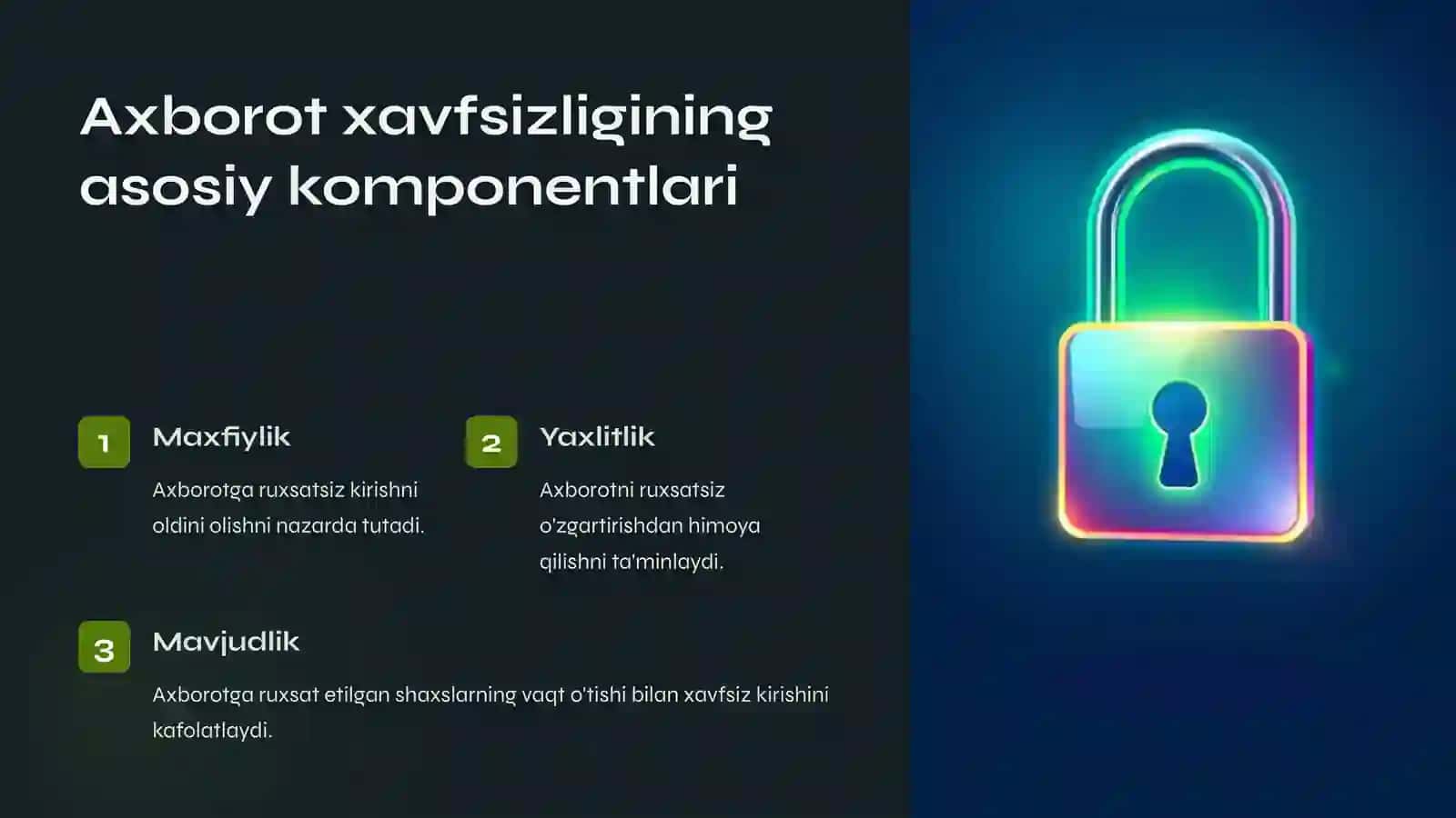 Axborot xavfsizligi va zaruriyati 2