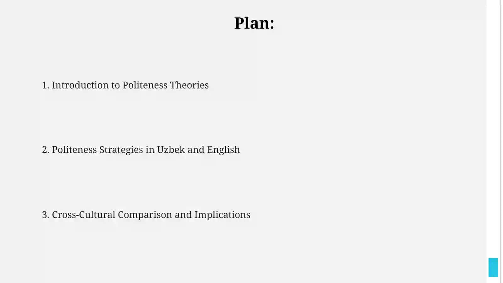 Politeness theories in Uzbek and English 2