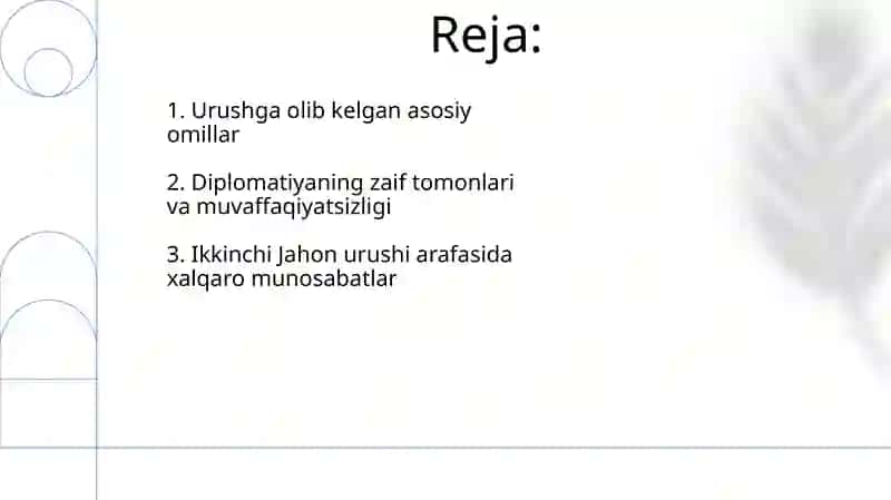 Urushga olib kelgan asosiy omillar 2