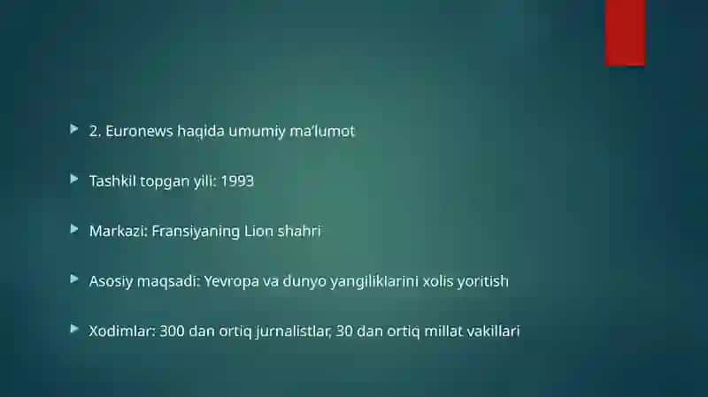 Euronews telekanali 2