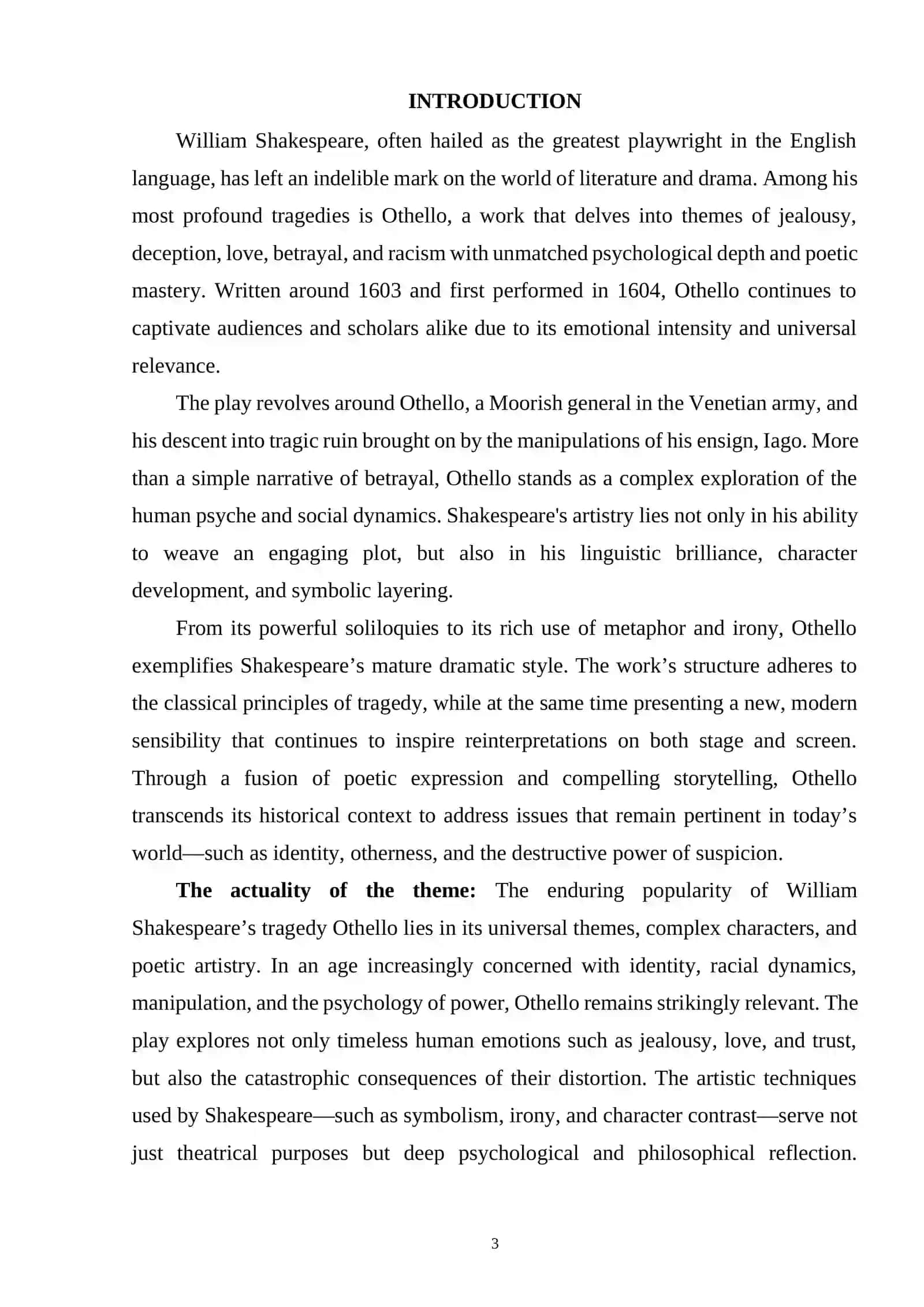 Othello Analysis 2