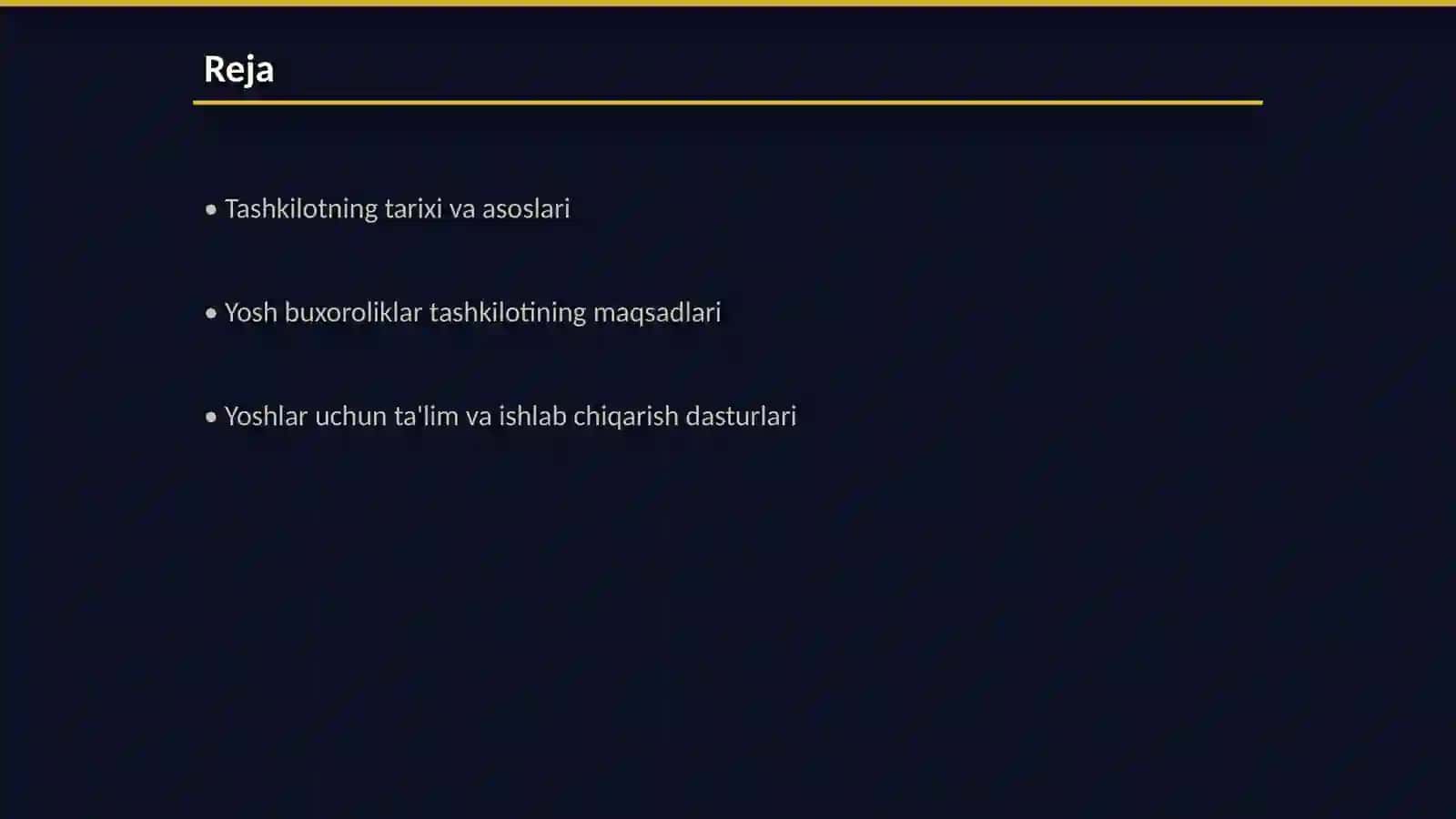 Yosh buxoroliklar tashkiloti haqida 2