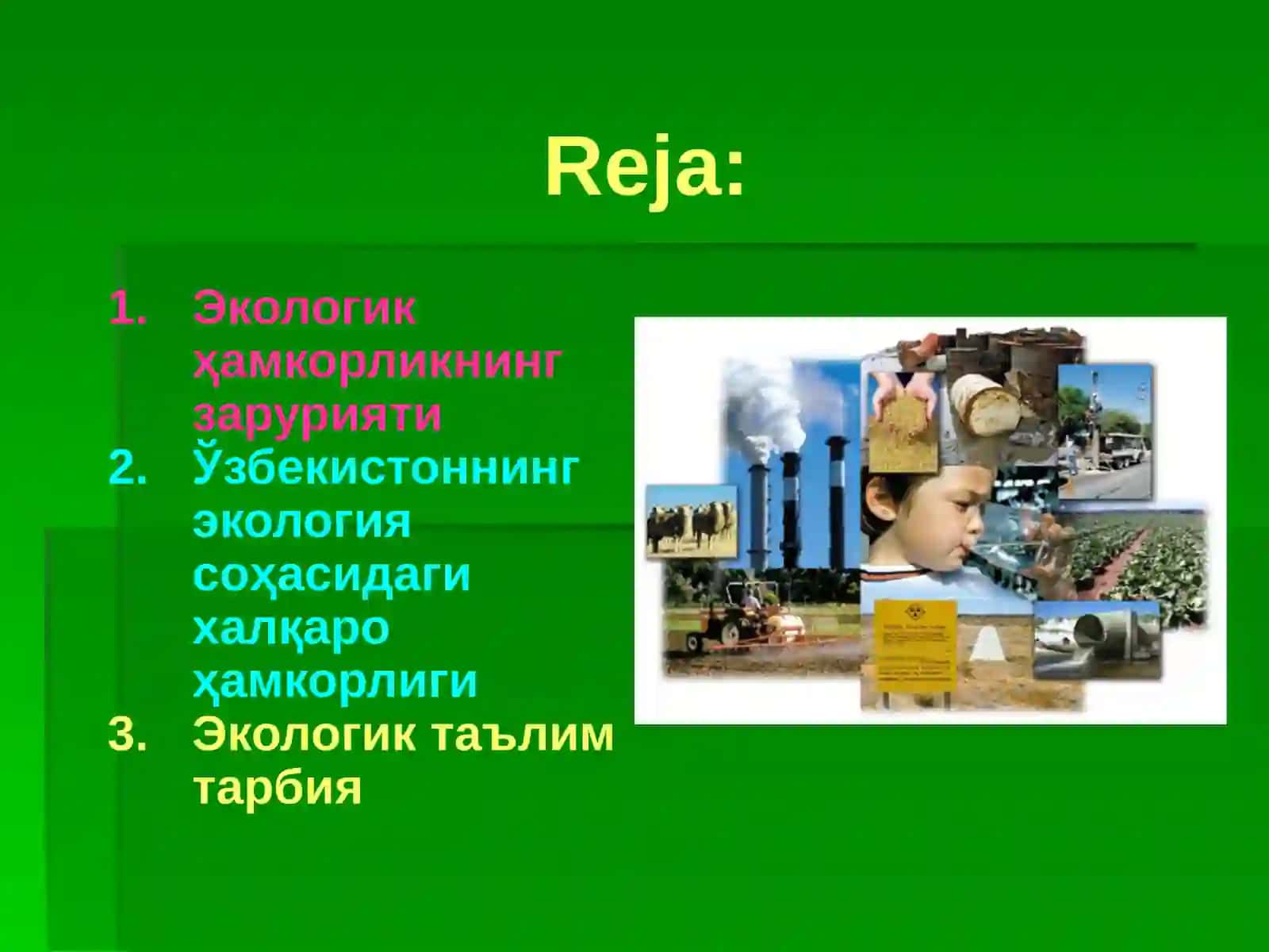 Экология ва ҳалқаро ҳамкорлик 2