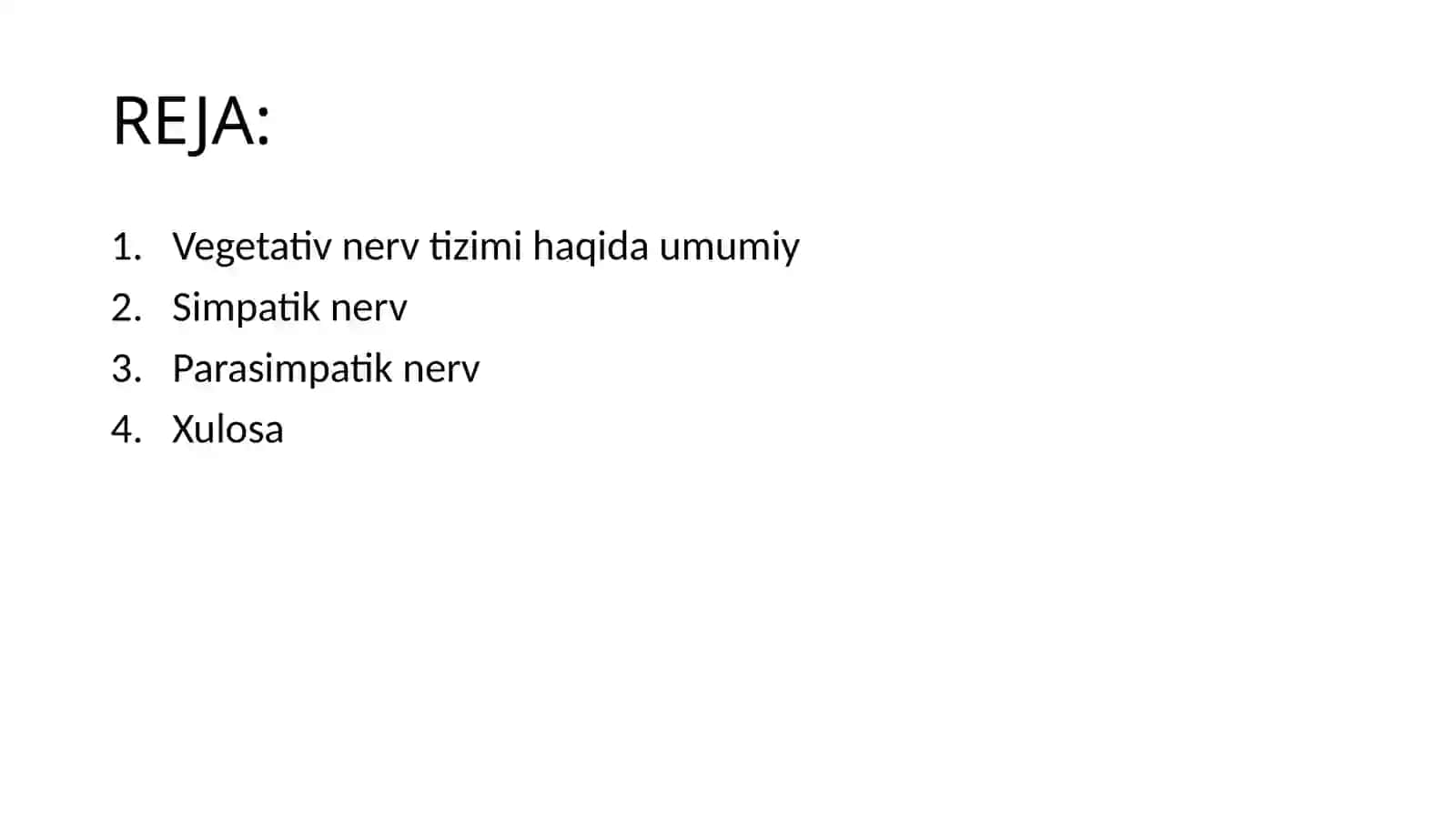 VEGETATIV NERV TIZMINING SIMPATIK VA PARASIMPATIK QISMI 2
