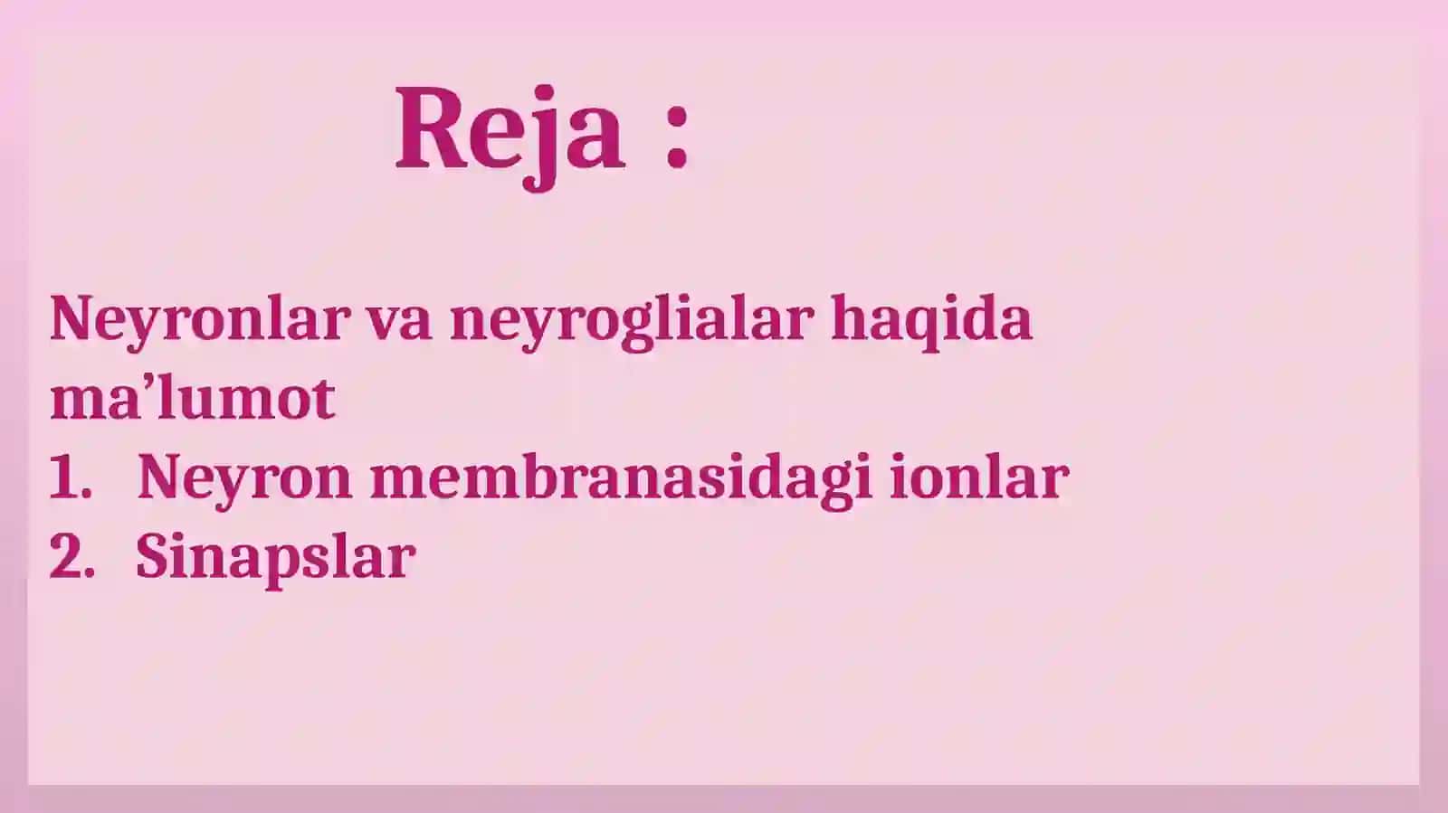 Neyronlardan ervimpulslarini hosil bo‘lish mexanizmlari 2