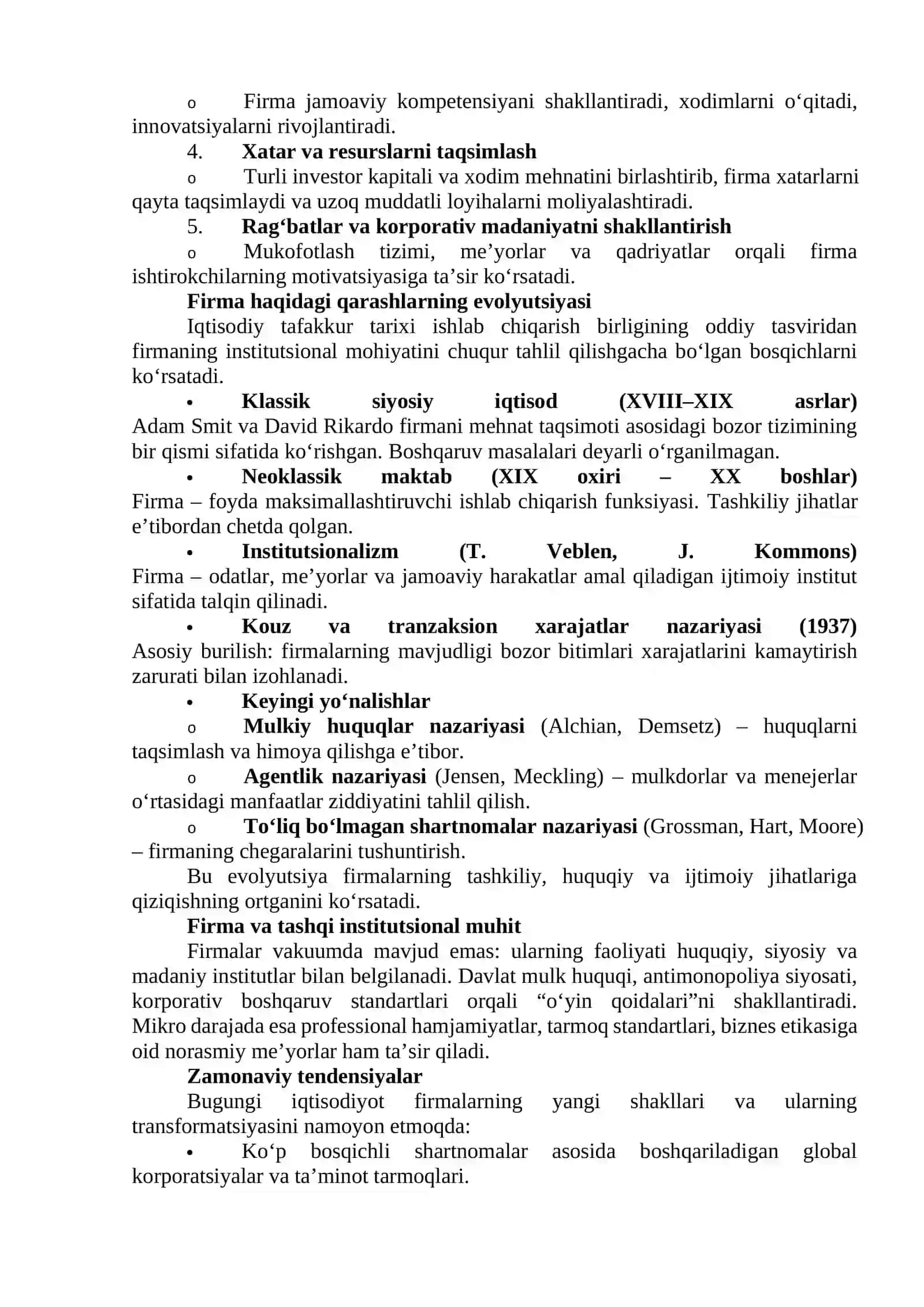 Firma nazariyasi 2