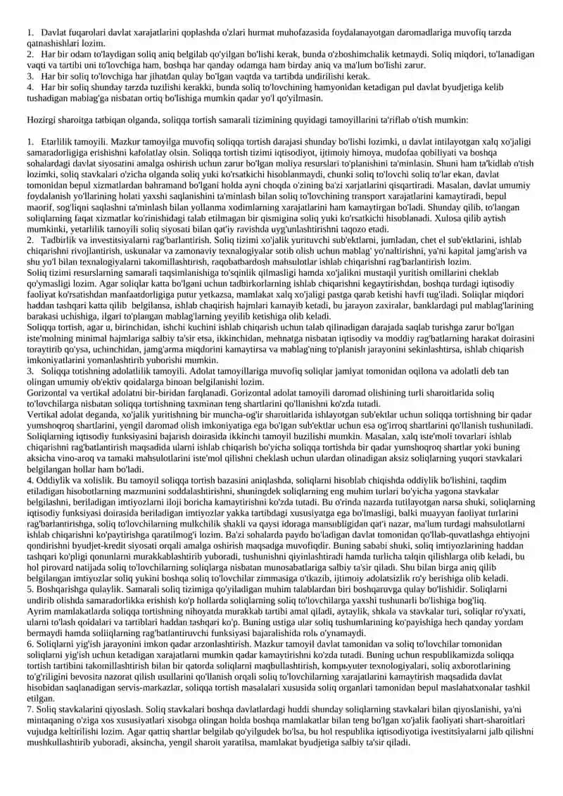 Soliqlar mohiyati va funksiyasi 2