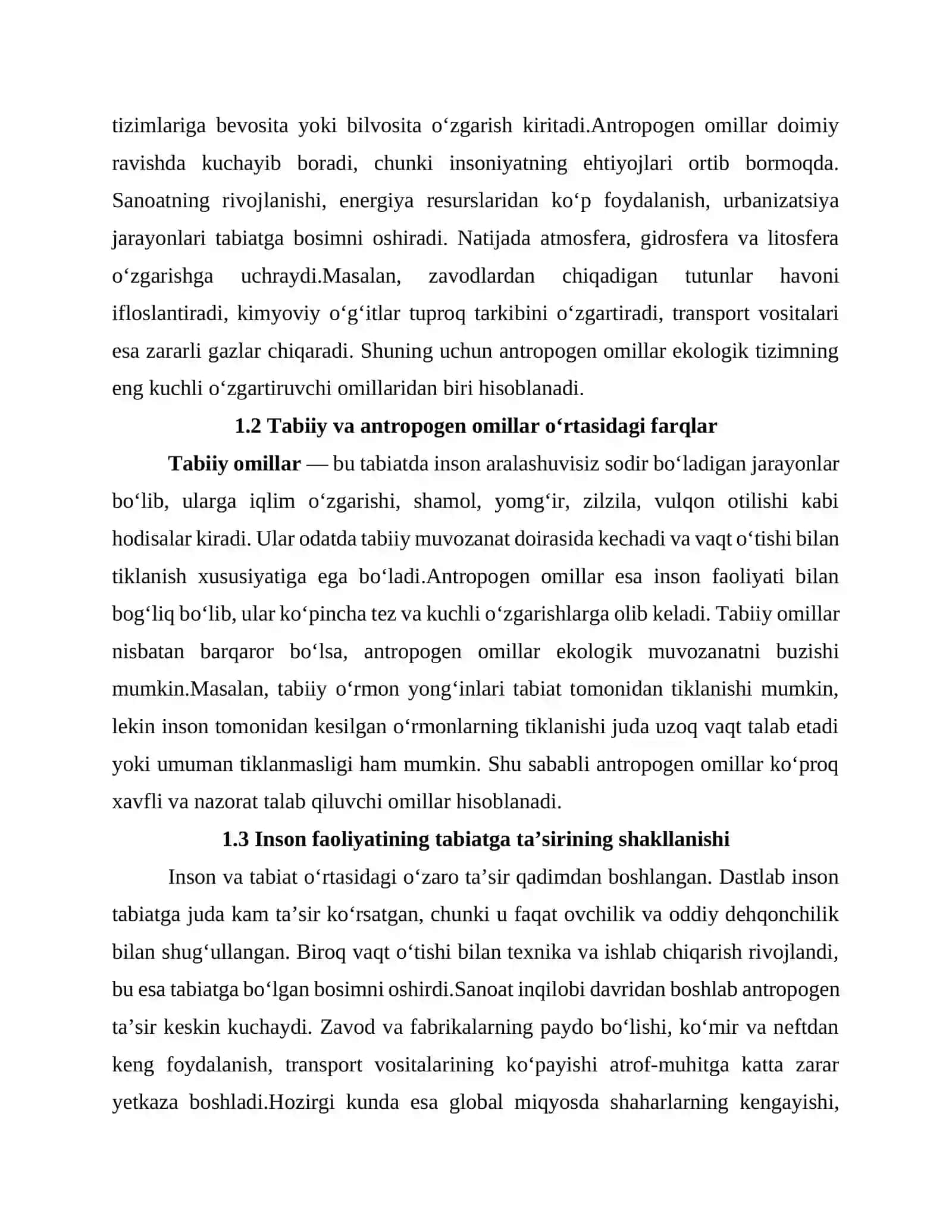 Antropogen omillarning atrof-muhitga tasiri 2