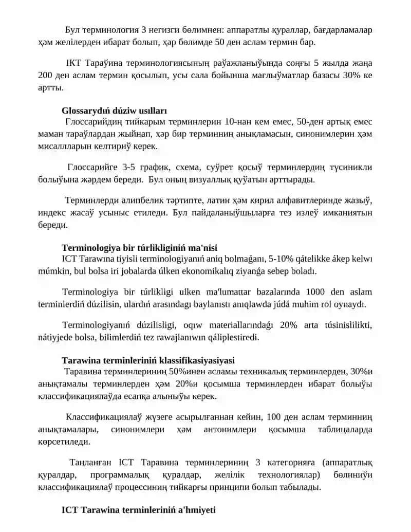 IKT Tarawına tiyisli terminler glossarı 2
