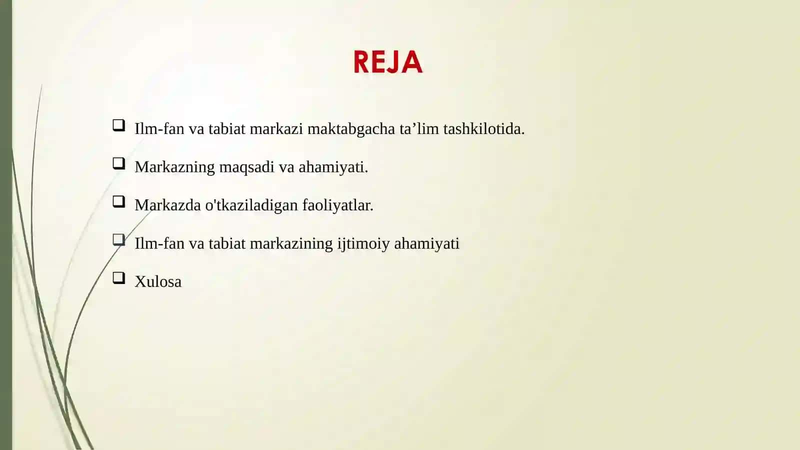 ILM FAN VA TABIIYAT MARKAZI 2