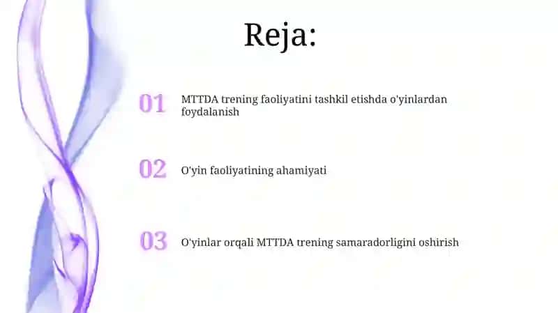 O'yinlar orqali MTTDA Trening Samardorligini Oshirish 2