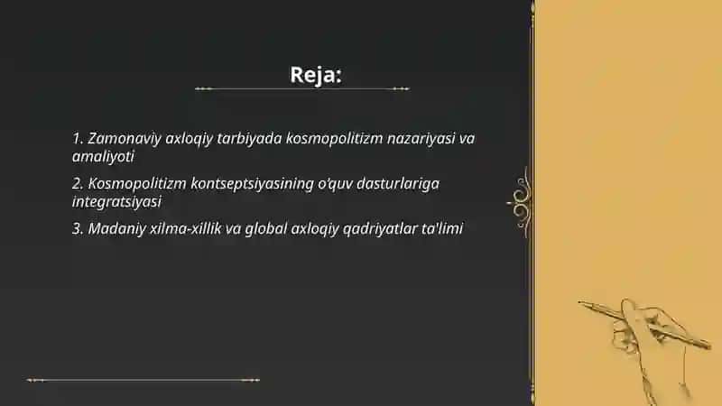 Zamonaviy axloqiy tarbiyada kosmopolitizimga moyillik 2