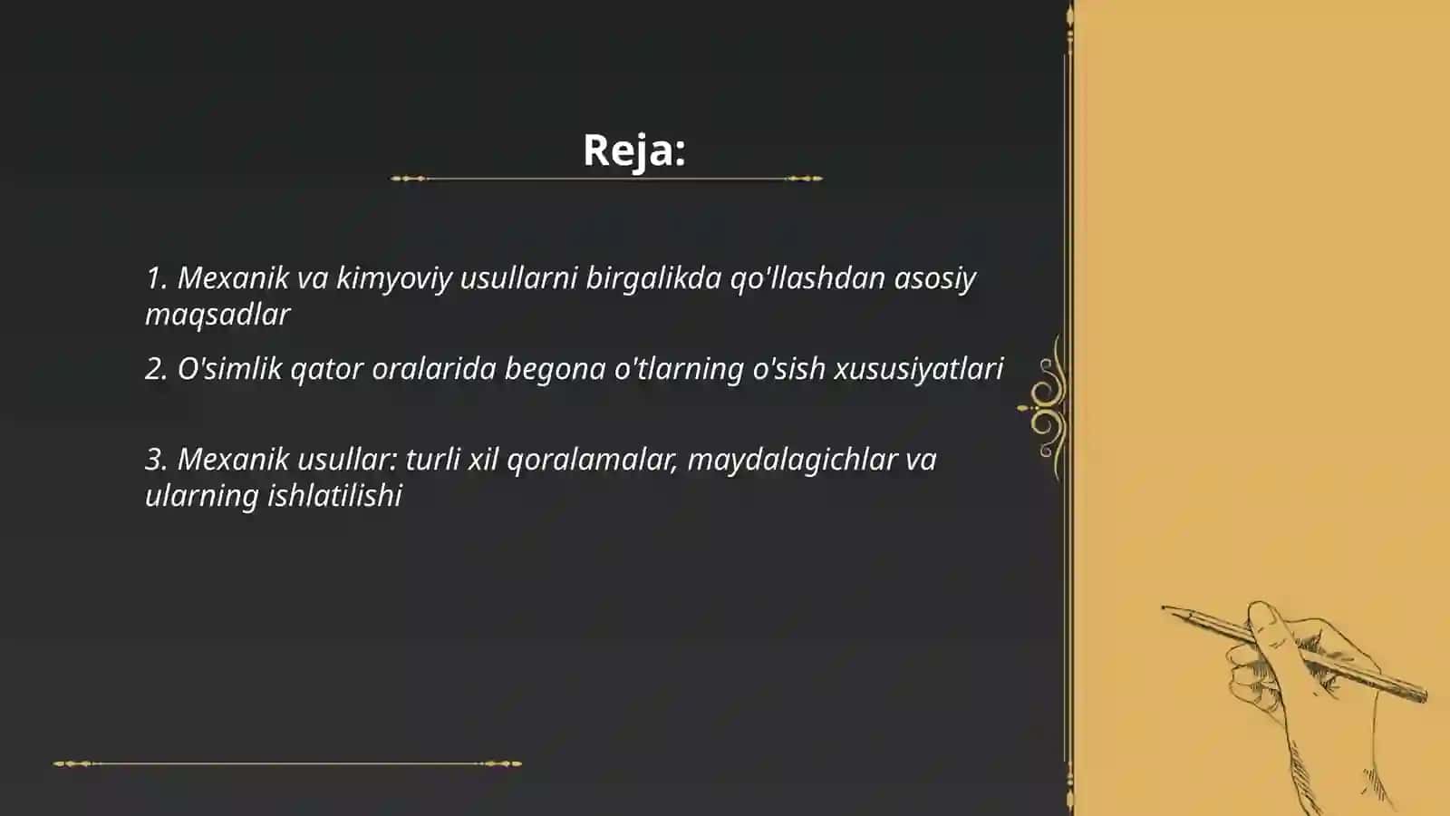 Mexanik va kimyoviy usullarni birgalikda qo'llash 2