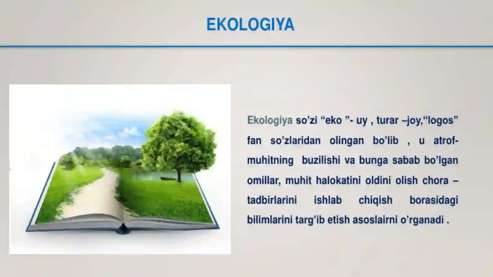 Mavzu :Ekologik barqaror rivojlanish 2