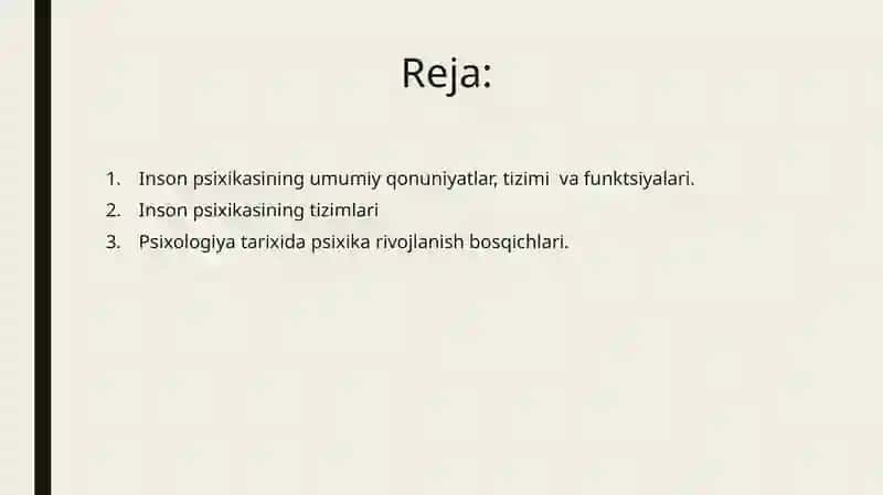 Psixikaning evOlutsiyasi va vujudga kelishi 2