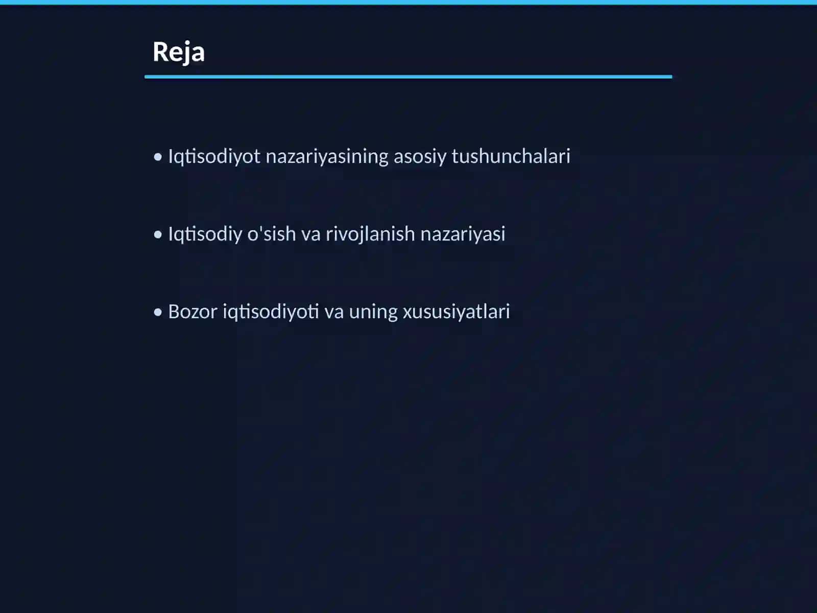 Iqtisodiyot nazariyasi 2
