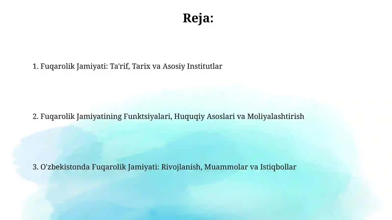 Fuqarolik jamiyati institutlari 2