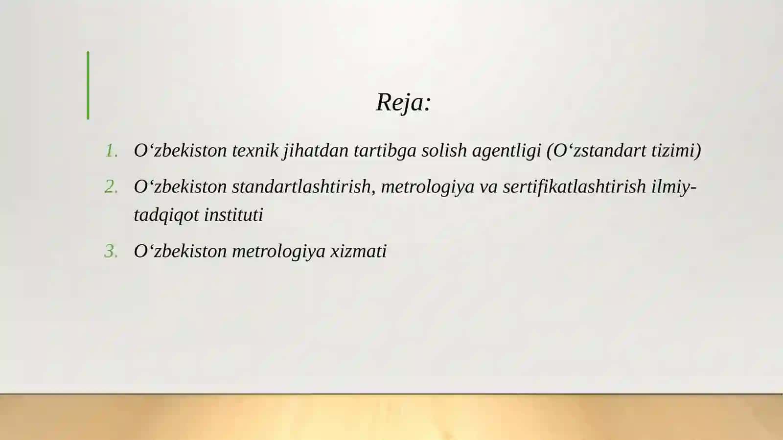 O'zbekiston Respublikasidagi standartlashtirish tashkilotlari 2
