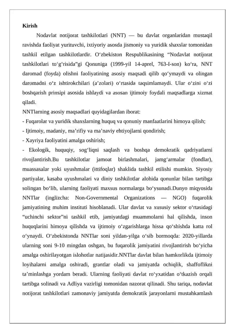 Nodavlat notijorat tashkilotlari 2