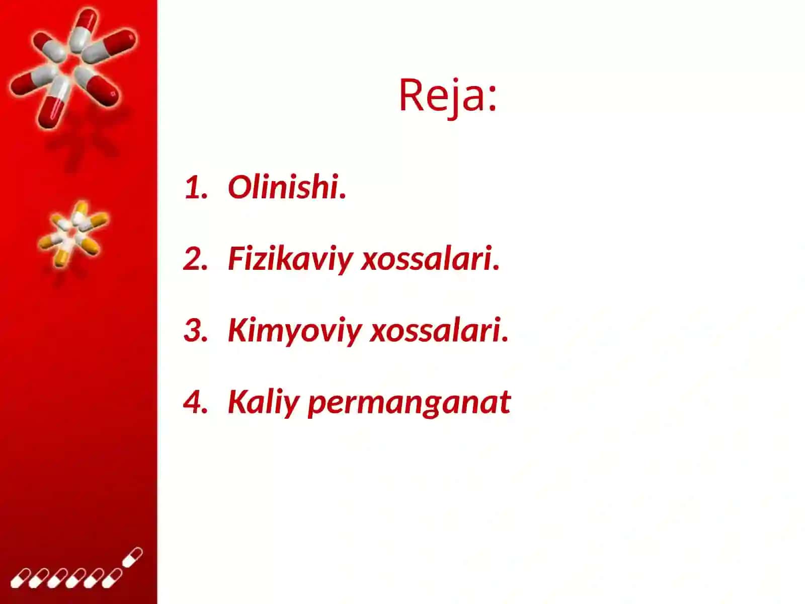 Marganes.Davriyjadvaldagio‘rni. Atomtuzilishi.Ayrimxossalari 2