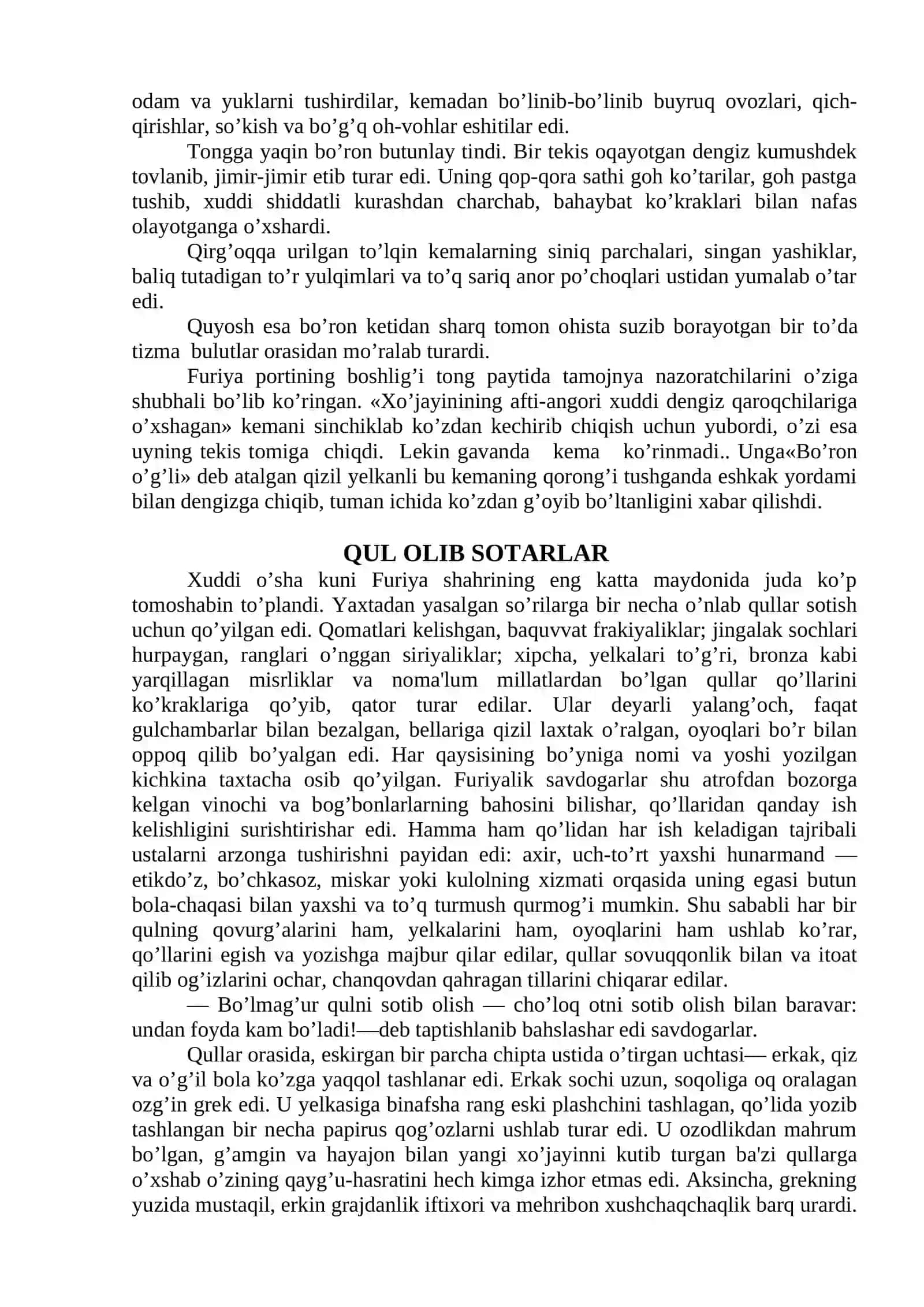O’RTA YER DENGIZIDA BO’RON 2