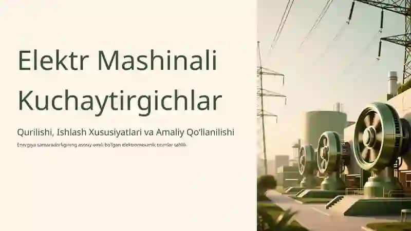 Elektr mashinali kuchaytirgich 2