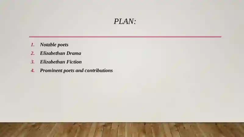 Elizabethan poetry, drama and fiction. 2