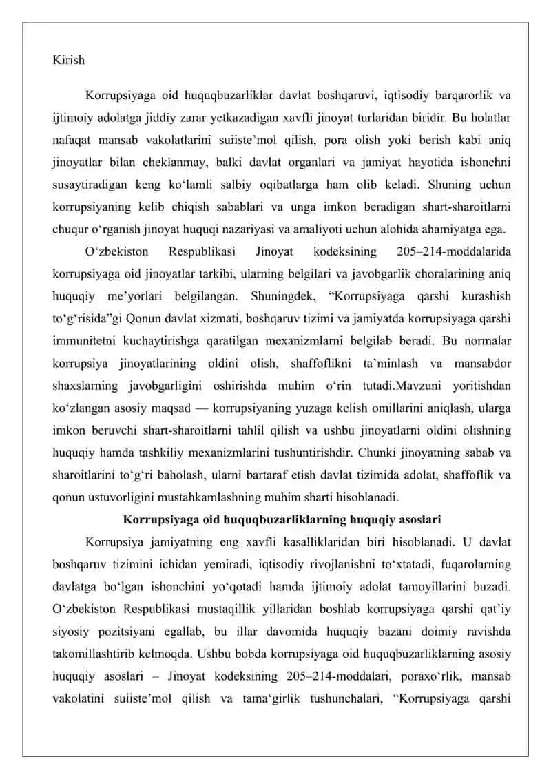 Korrupsiyaga oid huquqbuzarliklar 2