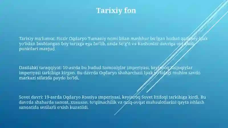 Oqdaryo Tumani 2
