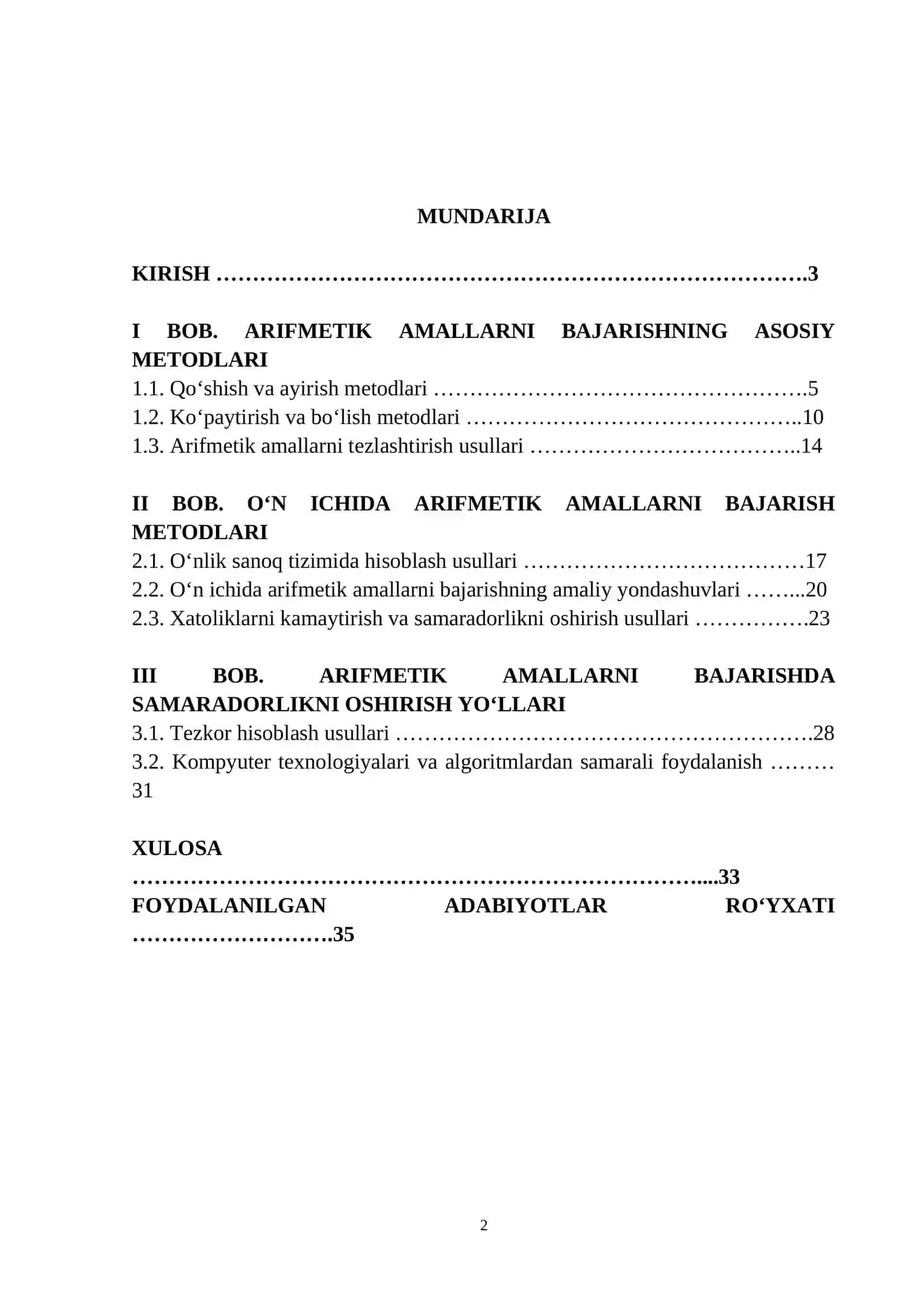10 ICHIDA NOMANFIY BUTUN SONLAR USTIDA ARIFMETIK AMALLARNI OʻRGATISH METODIKASI 2